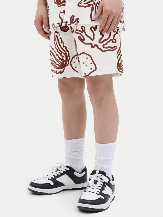 Jack & Jones Junior Шорти от плат 12277599 Екрю Relaxed Fit