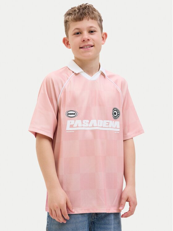 Jack & Jones Junior Тениска с яка и копчета 12278700 Loose Fit
