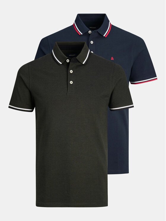Jack & Jones Комплект поло тениски Paulos 12191216 Slim Fit