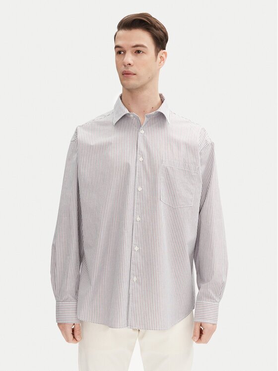 Jack & Jones Риза Atlas 12271085 Светлосиньо Wide Fit