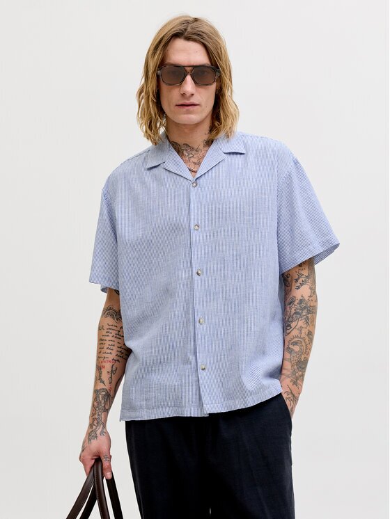 Jack & Jones Риза Summer 12289191 Relaxed Fit