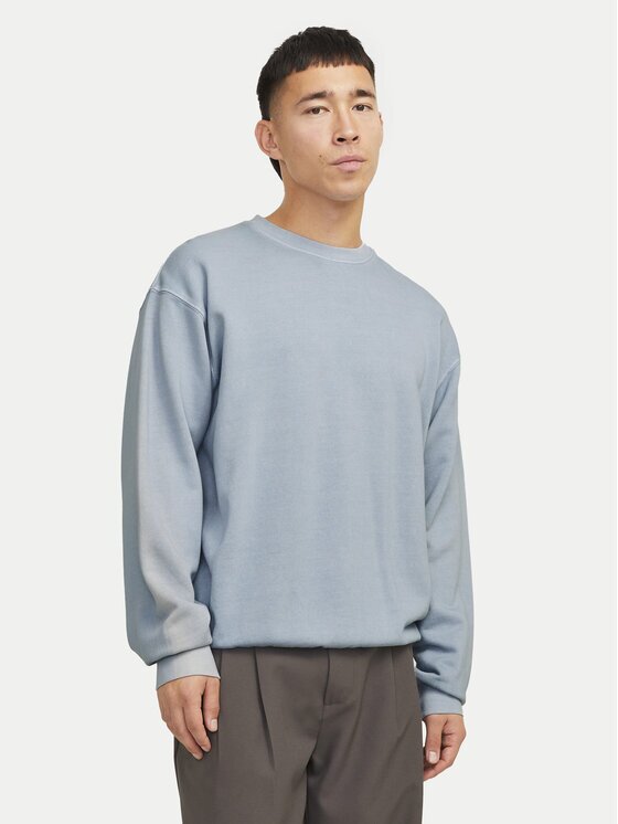Jack & Jones Суитшърт Charge 12268273 Светлосиньо Loose Fit