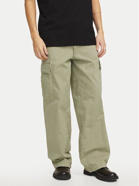 Jack & Jones Текстилни панталони Bill 12269379 Wide Leg