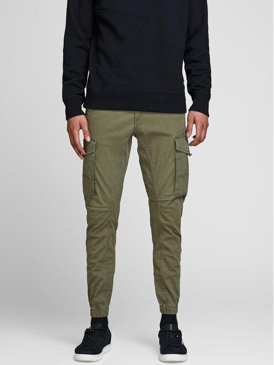 Jack & Jones Текстилни панталони Paul Flake 12141844 Tapered Fit