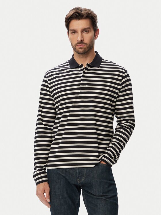 Jack & Jones Тениска с яка и копчета Cassis 12295163 Regular Fit
