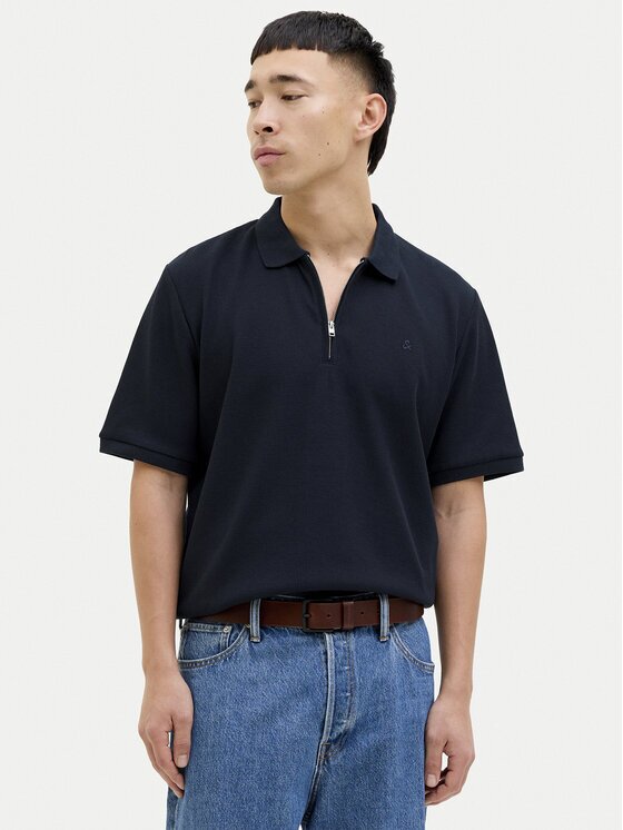 Jack & Jones Тениска с яка и копчета Austin 12279177 Regular Fit