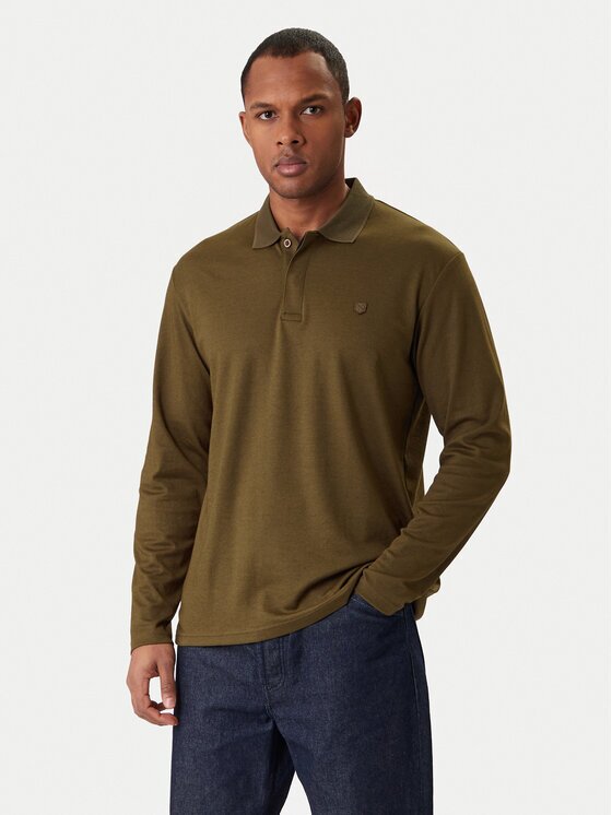 Jack & Jones Тениска с яка и копчета Crodney 12259645 Regular Fit