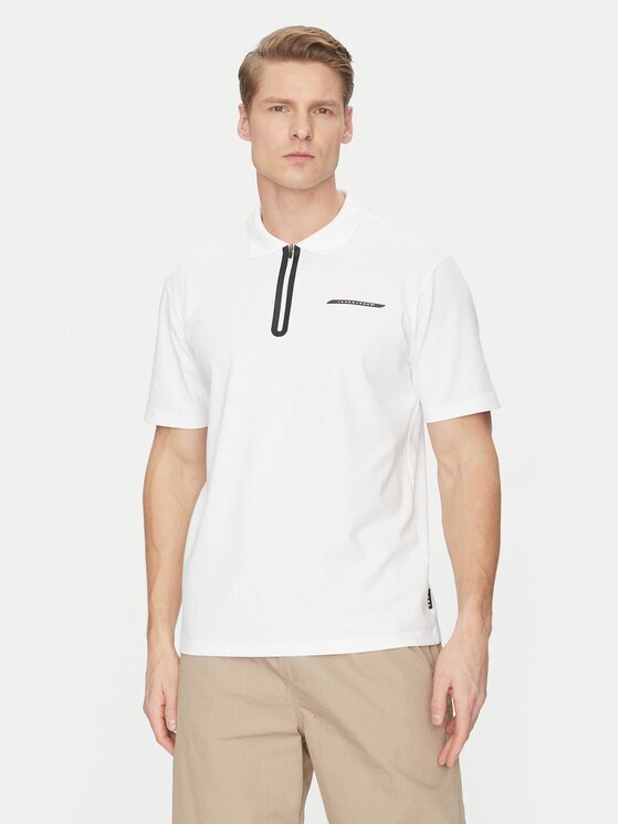 Jack & Jones Тениска с яка и копчета Fusion 12273127 Regular Fit