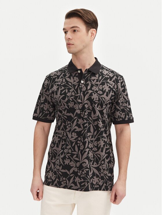 Jack & Jones Тениска с яка и копчета Jeff 12269236 Standard Fit