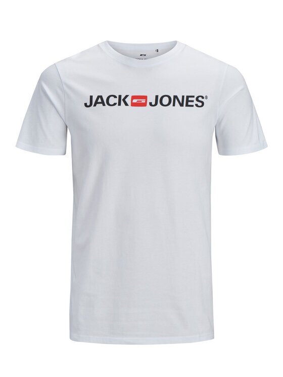 Jack & Jones Тишърт Corp Logo 12137126 Бял Slim Fit