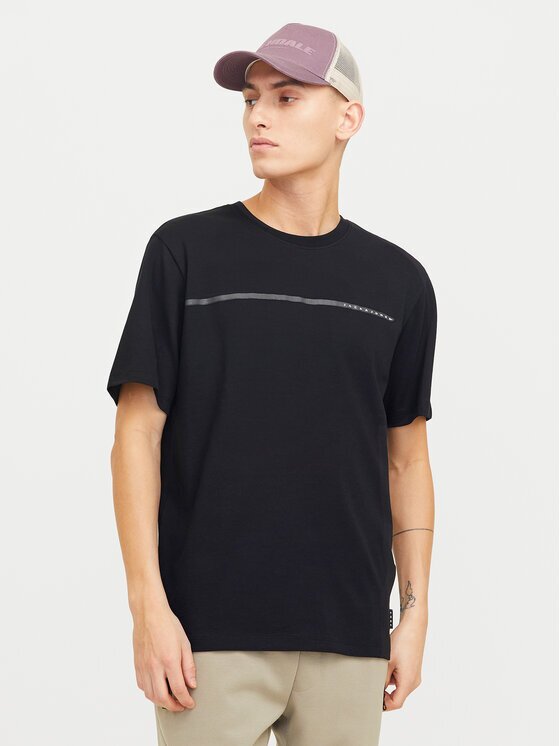 Jack & Jones Тишърт Fusion 12273120 Черен Regular Fit