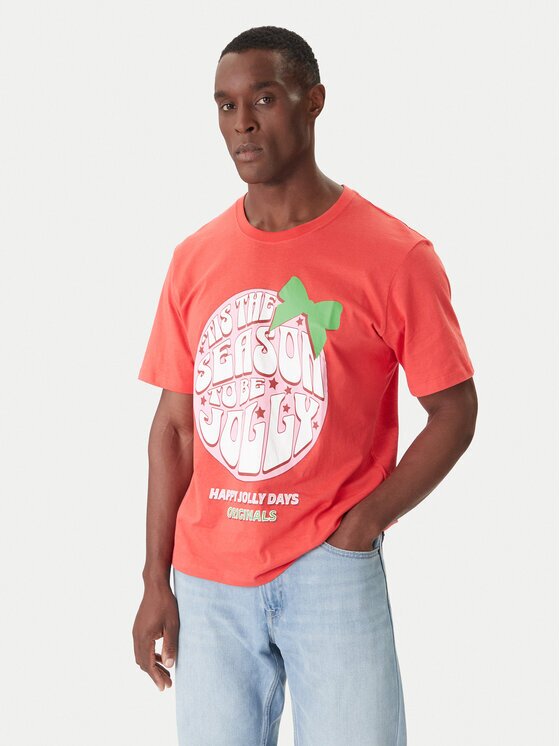 Jack & Jones Тишърт Holiday Cartoon 12287550 Relaxed Fit