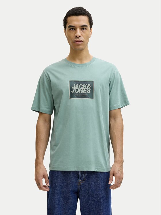 Jack & Jones Тишърт Jjrain Tee Ss Crew Neck 12288097 Regular Fit