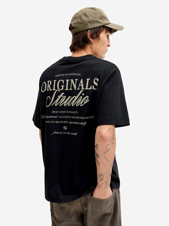 Jack & Jones Тишърт Norrebro Typo 12282898 Regular Fit