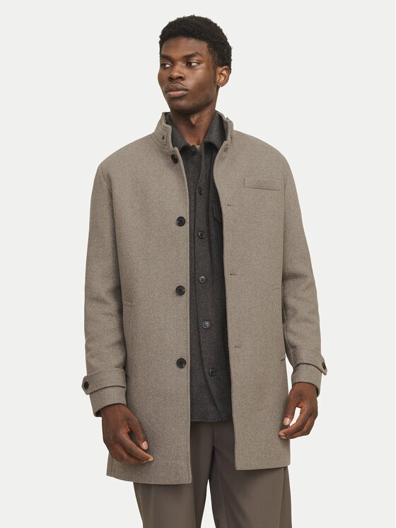 Jack & Jones Вълнено палто Melton 12258672 Regular Fit