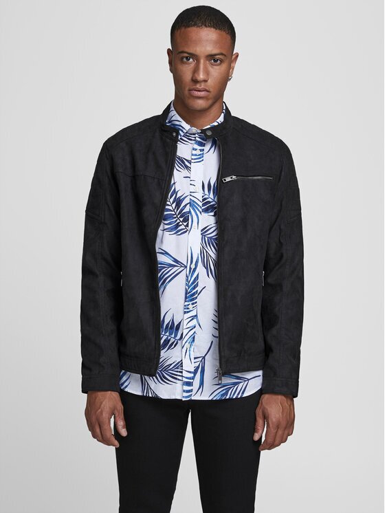 Jack & Jones Яке от имитация на кожа Rocky 12147218 Regular Fit