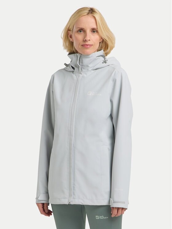 Jack Wolfskin Outdoor яке Trailtime 2l A63902 Сив Regular Fit