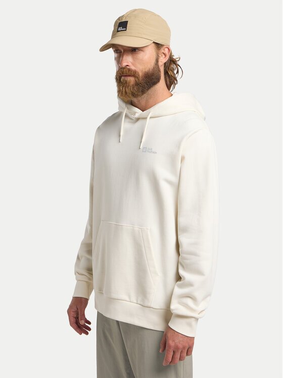 Jack Wolfskin Суитшърт Essential A63872 Екрю Regular Fit
