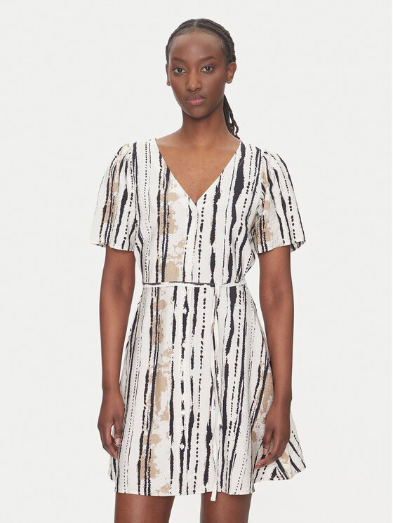 JdY Лятна рокля Troya 15350739 Екрю Regular Fit