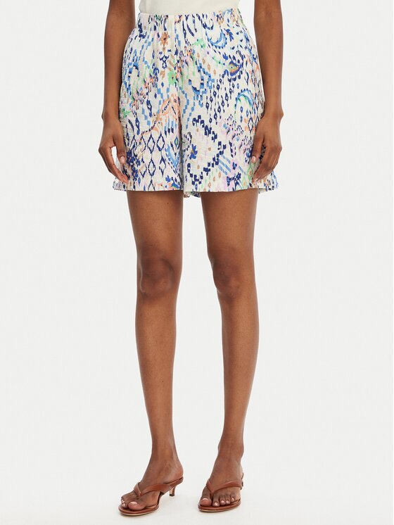 JdY Шорти от плат Troya 15347221 Екрю Loose Fit