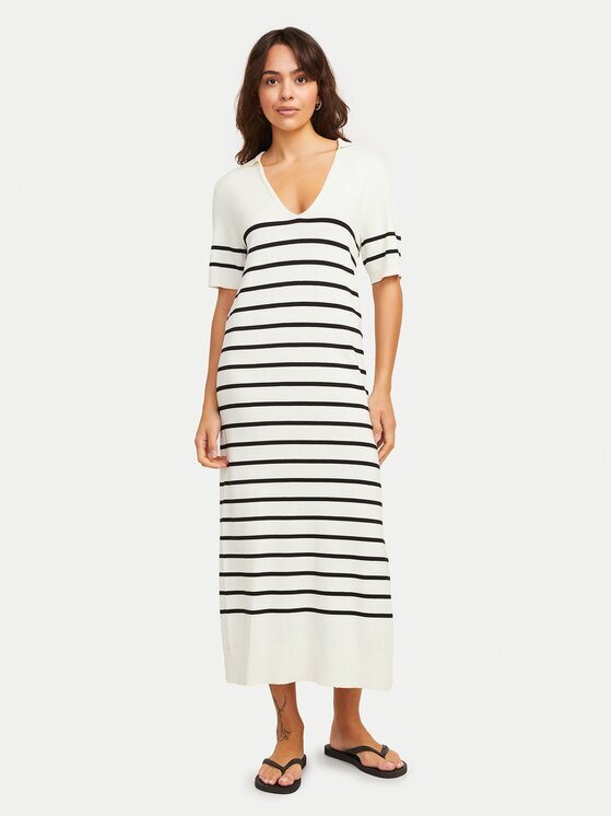 JJXX Плетена рокля Layla 12269784 Екрю Regular Fit