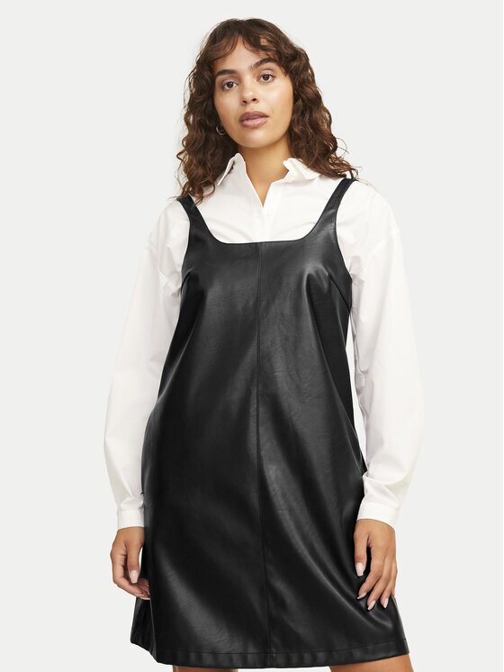 JJXX Рокля от имитация на кожа Stella 12262769 Regular Fit