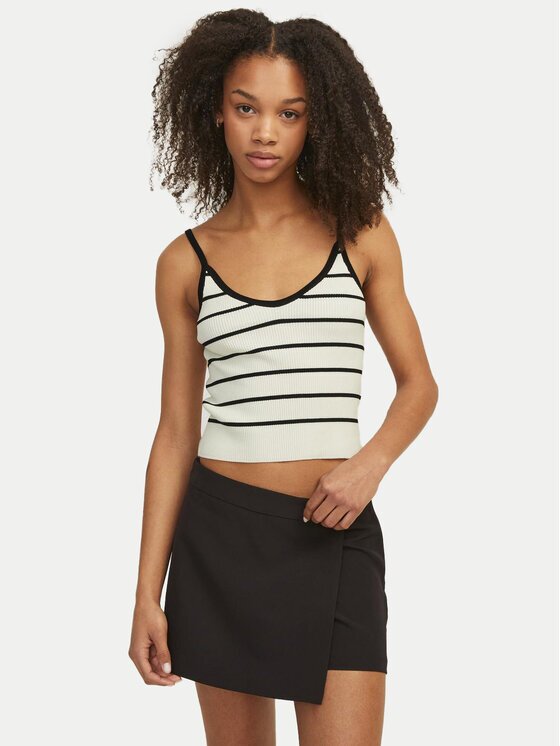 JJXX топ Esther 12255237 Екрю Slim Fit