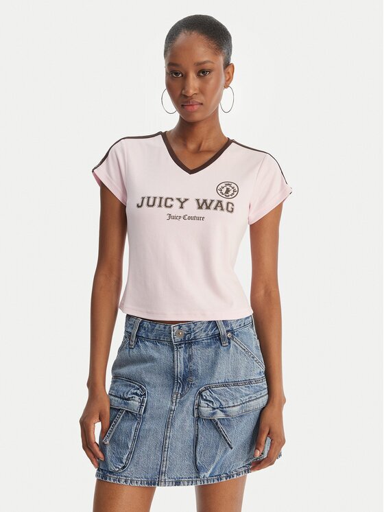Juicy Couture Тишърт Juicy Wag JCWCT126319 Slim Fit