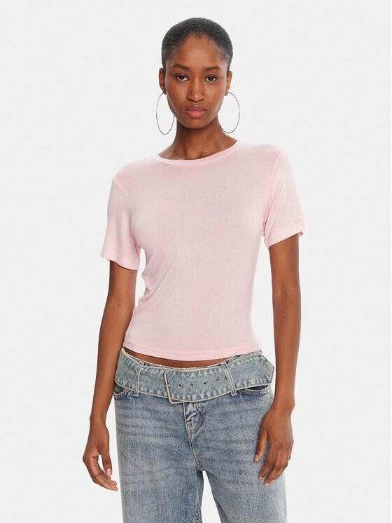 Juicy Couture Тишърт Sheer JCWCT225301 Slim Fit