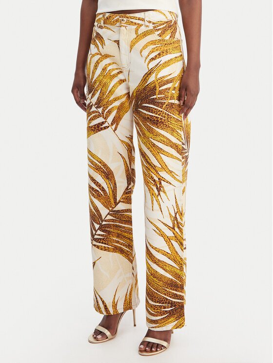 JUST CAVALLI Дънки 80PAB5L8 CESCB Екрю Loose Fit