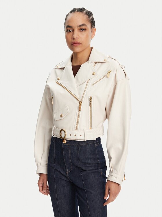 JUST CAVALLI Кожено яке 78PAVP05 Loose Fit