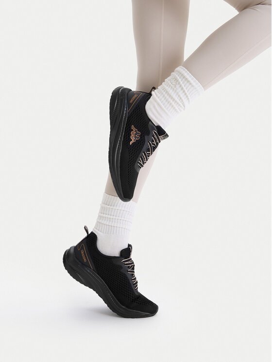 Kappa Сникърси SS24-3C009-W Черен