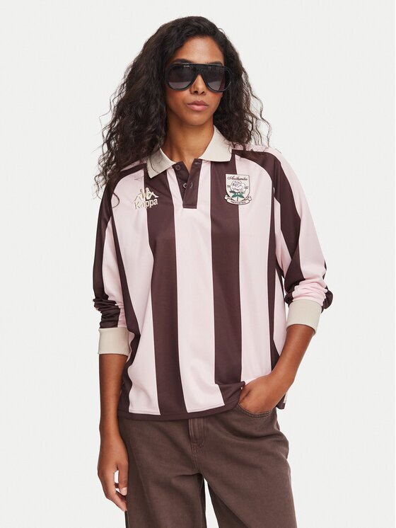 Kappa Тениска с яка и копчета 311U77W Oversize