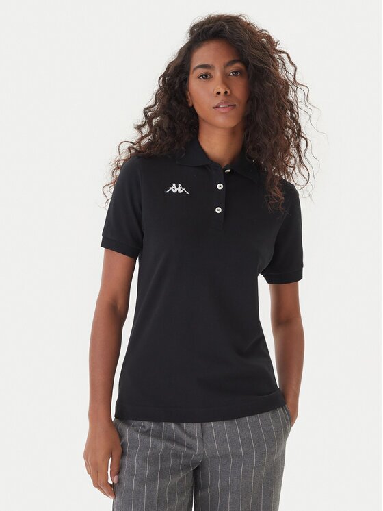 Kappa Тениска с яка и копчета Logo Sharas Wss 302B3C0 Regular Fit