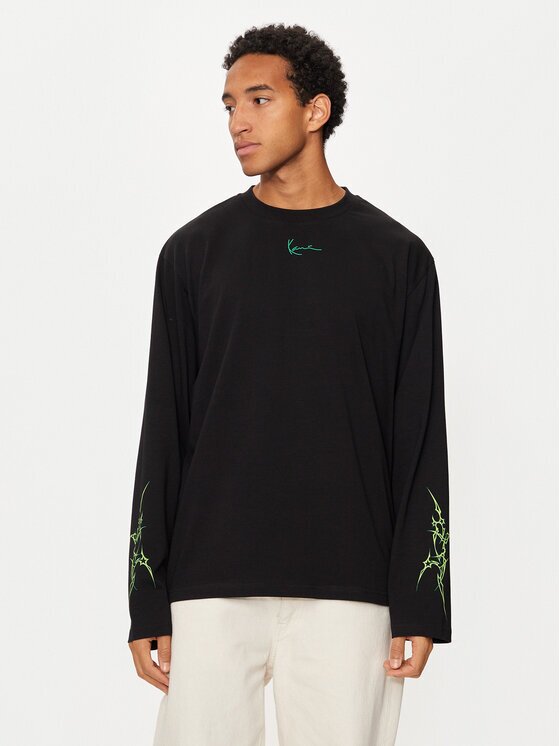 Karl Kani Тениска с дълъг ръкав Small Signature Tribal 60240012 Regular Fit