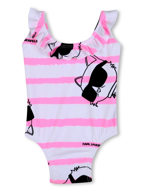 KARL LAGERFELD KIDS Бански костюм Z31066 S Розов