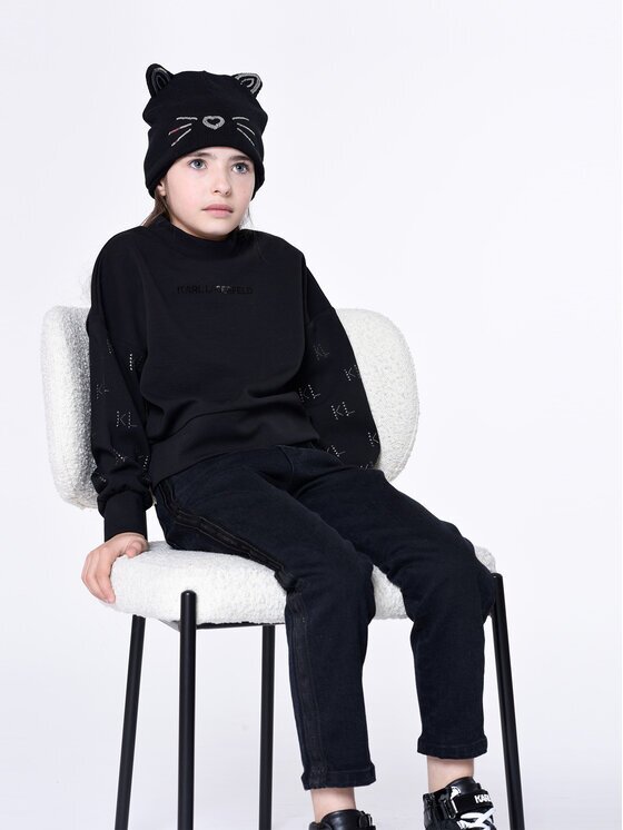KARL LAGERFELD KIDS Дънки Z14217 D Черен Mom Fit