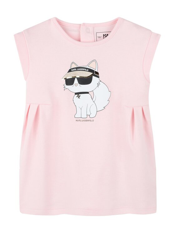 KARL LAGERFELD KIDS Ежедневна рокля Z30510 M Розов Regular Fit