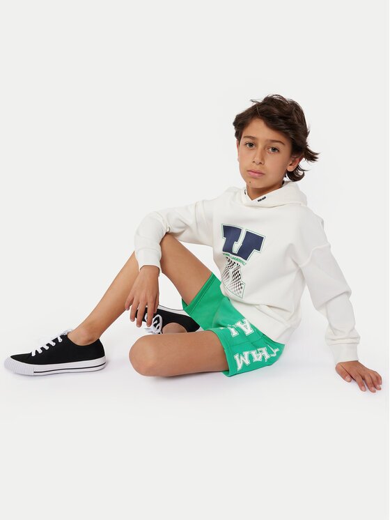 KARL LAGERFELD KIDS Спортни шорти Z30025 D Зелен Regular Fit