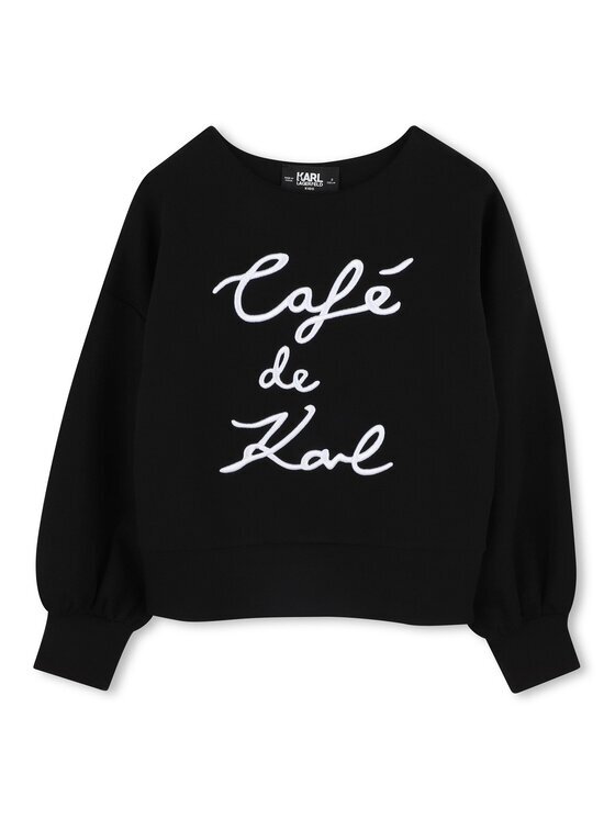 KARL LAGERFELD KIDS Суитшърт Z30473 S Черен Regular Fit