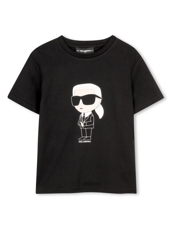 KARL LAGERFELD KIDS Тишърт Z31096 D Черен Regular Fit