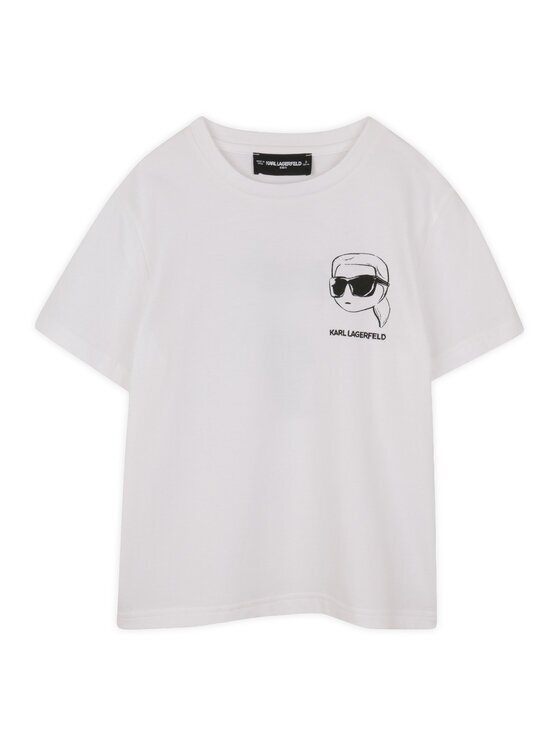 KARL LAGERFELD KIDS Тишърт Z31103 D Бял Regular Fit