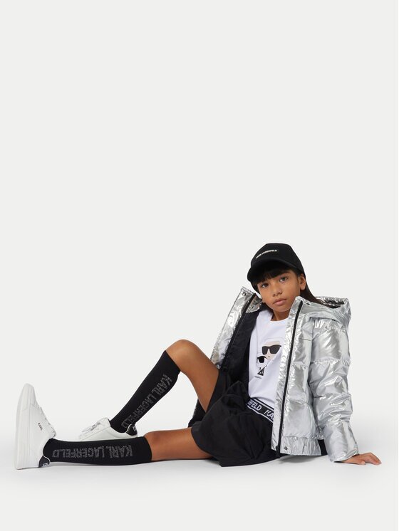 KARL LAGERFELD KIDS Зимно яке Z30233 D Сребрист Regular Fit