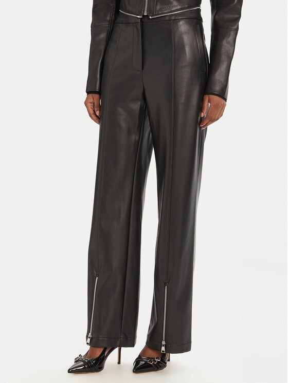 Karl Lagerfeld Панталони от имитация на кожа A3W10091 Straight Fit