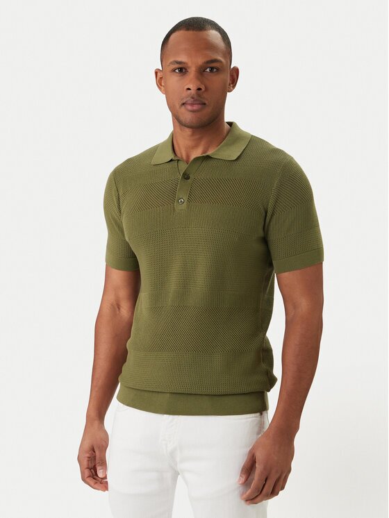 Karl Lagerfeld Тениска с яка и копчета 655009 562301 Regular Fit
