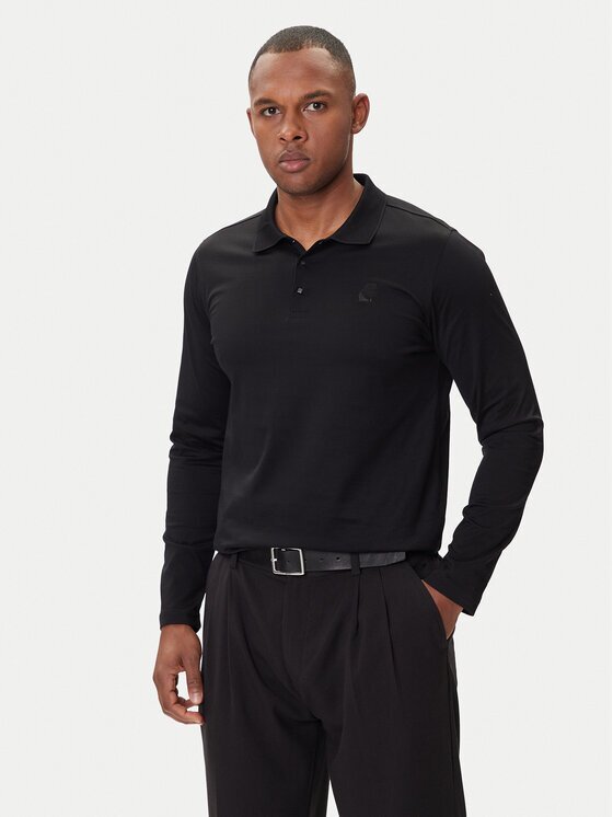Karl Lagerfeld Тениска с яка и копчета 745000 554200 Regular Fit