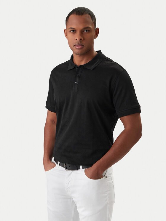 Karl Lagerfeld Тениска с яка и копчета 745008 561204 Slim Fit