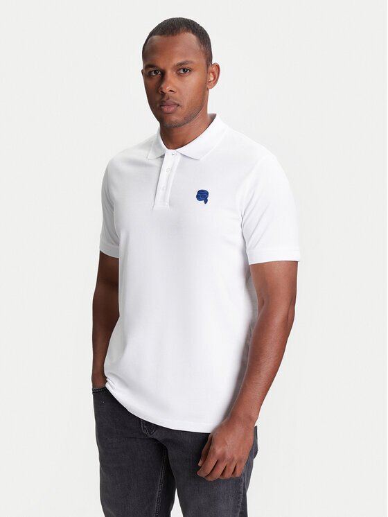 Karl Lagerfeld Тениска с яка и копчета 745022 553231 Regular Fit
