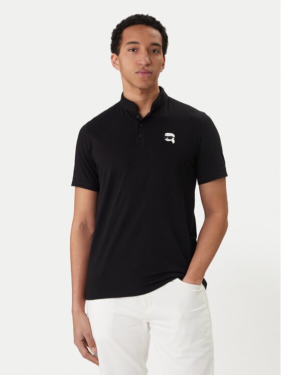Karl Lagerfeld Тениска с яка и копчета 745022 562224 Regular Fit