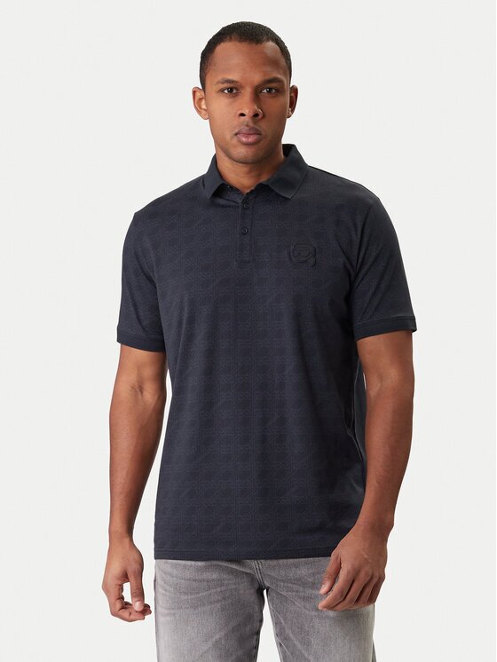 Karl Lagerfeld Тениска с яка и копчета 745071 561251 Regular Fit